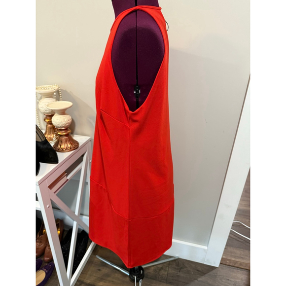 New Sam Edelman Red Keyhole Shift Dress 12 - Picture 2 of 4